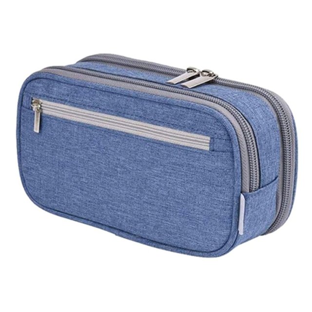 Pencil Case Large Capacity Waterproof Case Office And School Supplies Zippered Desk Organizer Case Durable For Men And Women