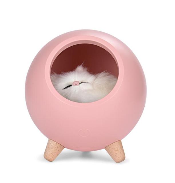 LED Night Lamp Decorate Desk Light Battery Dream Cat Holiday Creative Rechargable Bulb for Baby Dedroom Luminar
