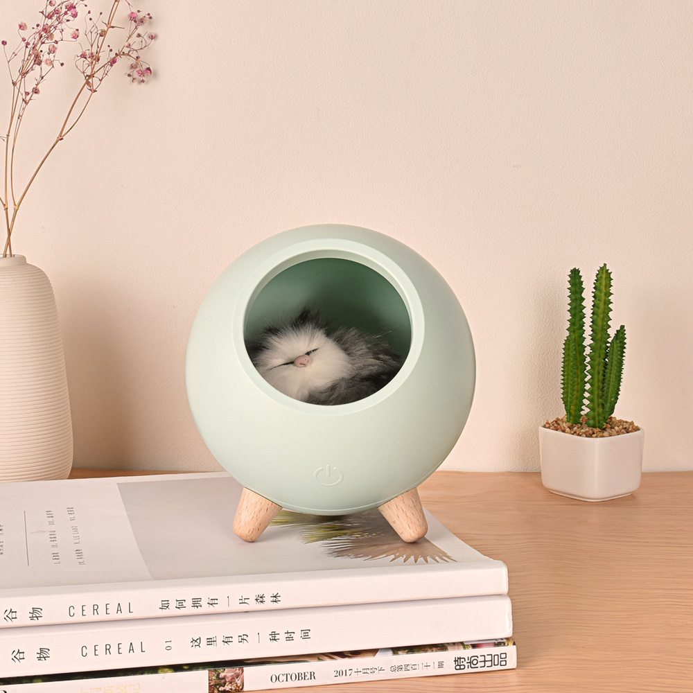 LED Night Lamp Decorate Desk Light Battery Dream Cat Holiday Creative Rechargable Bulb for Baby Dedroom Luminar