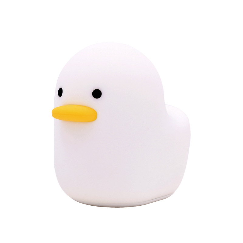 Cute Night Light Silicone Soft Touch Sensor Animal Duck LED Night Lamp For Baby Children Kid Bedroom Decorative