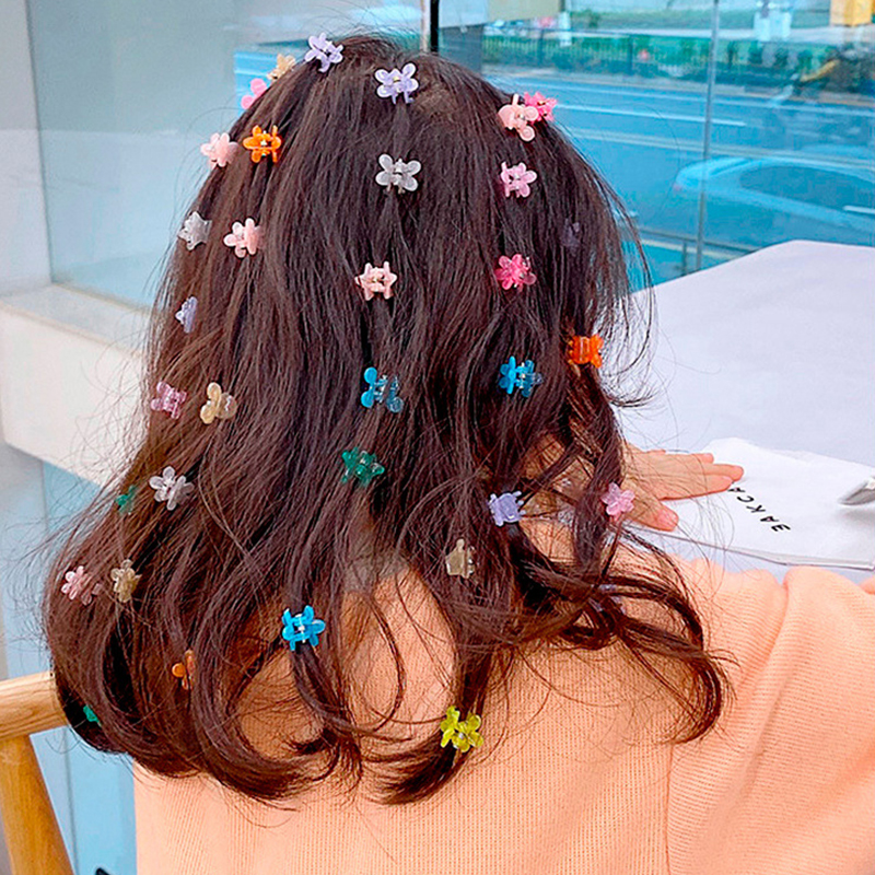 50 PCs  Of Sets Of Children's Candy Color Hairpins Girls Broken Hairpins Cute Hairpins Headdress Hair Accessories Girls