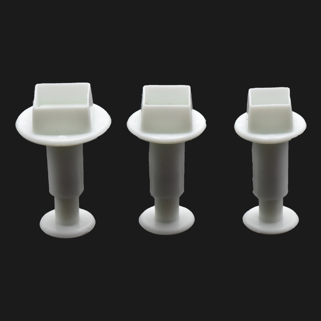 3Pcs/Set Mini Star Flower Plunger Fondant Decorating Cookies Cutter Mold Cake Decorating Tools Kitchen Supplies