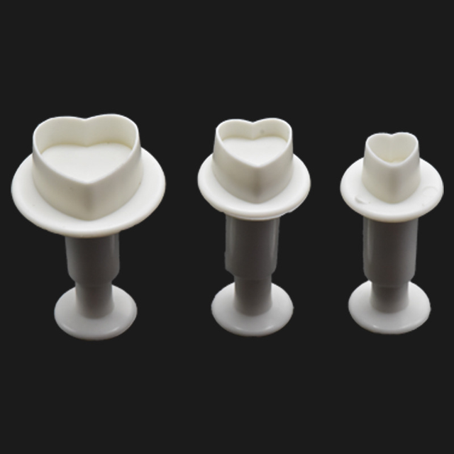 3Pcs/Set Mini Star Flower Plunger Fondant Decorating Cookies Cutter Mold Cake Decorating Tools Kitchen Supplies