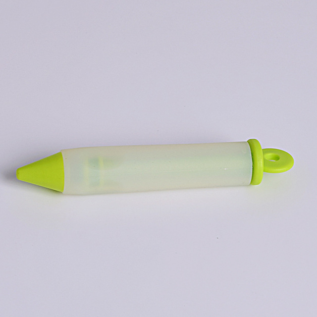 Cake Decorating Flower Pen Chocolate Cream Jam Squeezed Gun Syringe Pastry Cookie Painting Writing Baking Tool Silicone Kitchen Supplies