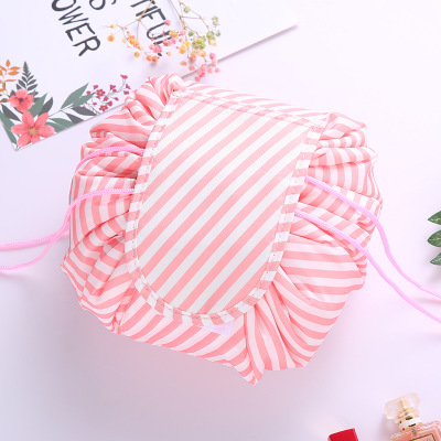Women Drawstring Travel Cosmetic Bag Makeup Bag Organizer Make Cosmetic Bag Case Storage Pouch Toiletry Beauty Kit Box