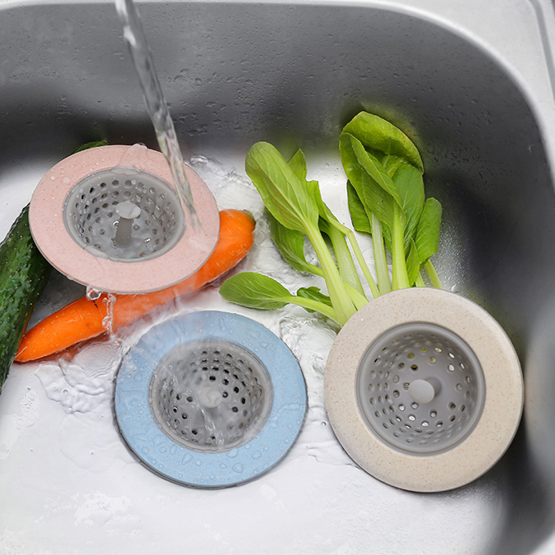 Silicone Sink Strainer Kitchen Bathroom Accessories Kitchen Sink Filter Waste Collector Plug Sink Strainer