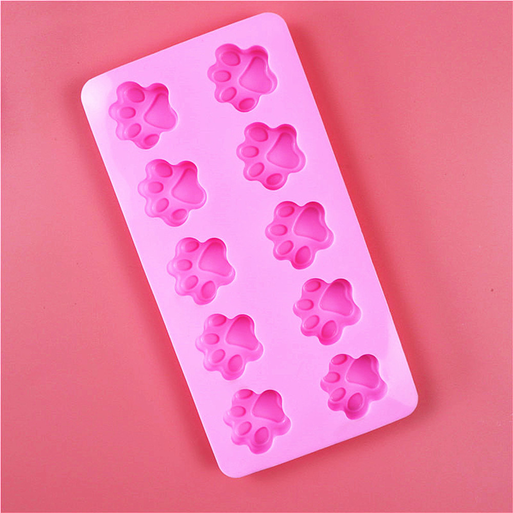 Lovely Dog Cat Paw Fondant Sugarcraft Cake Mold Chocolate Baking Mould Pudding Cookie Soap Molds Kitchen tools