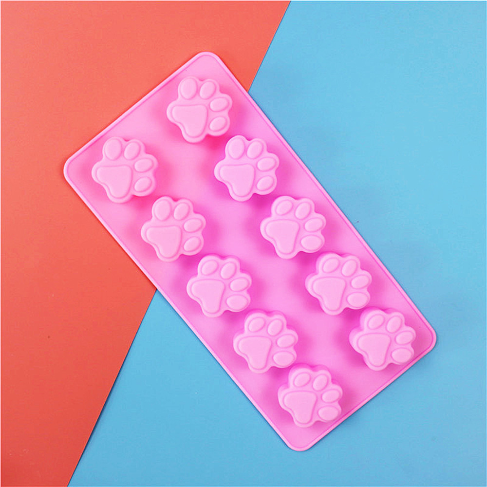 Lovely Dog Cat Paw Fondant Sugarcraft Cake Mold Chocolate Baking Mould Pudding Cookie Soap Molds Kitchen tools