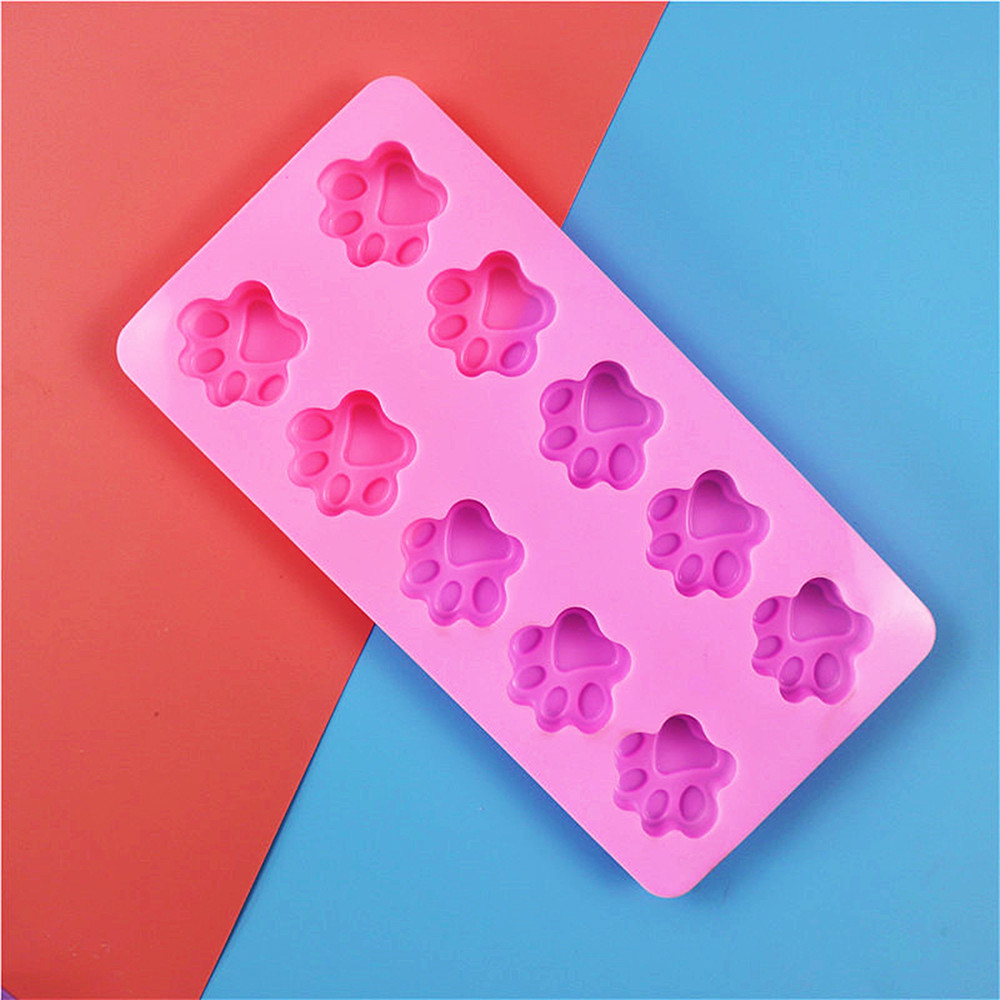 Lovely Dog Cat Paw Fondant Sugarcraft Cake Mold Chocolate Baking Mould Pudding Cookie Soap Molds Kitchen tools