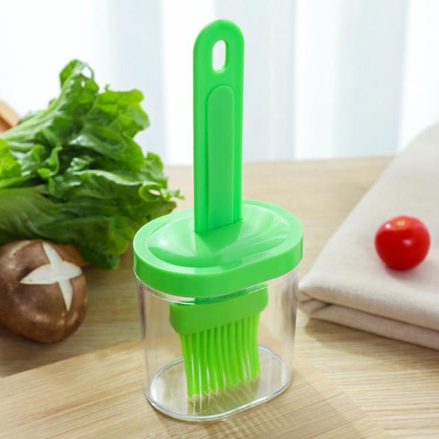 Oil Brush High Temperature Resistant Silicone Bottle Brush Portable Barbecue Oil Brush For Kitchen Baking Pancake Brush Oil Tool