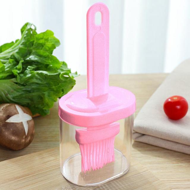 Oil Brush High Temperature Resistant Silicone Bottle Brush Portable Barbecue Oil Brush For Kitchen Baking Pancake Brush Oil Tool