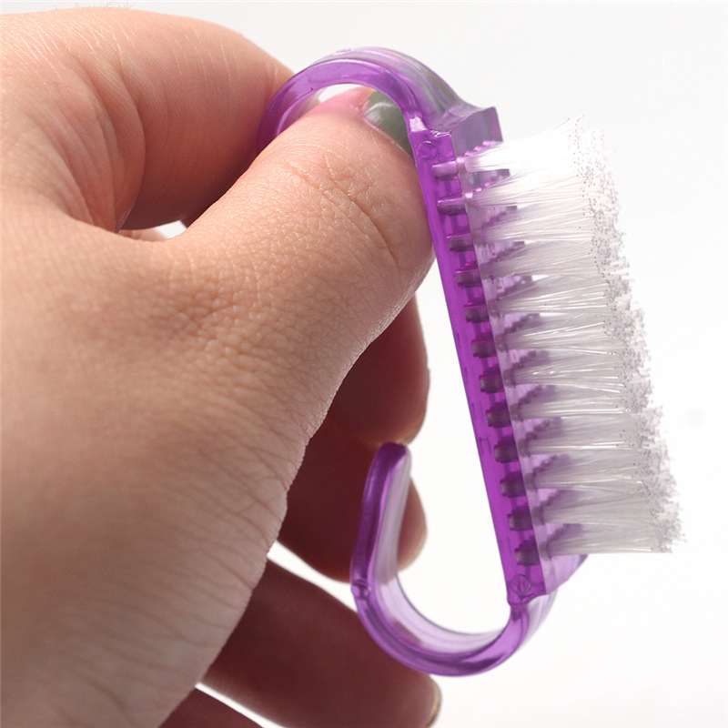 10 Pcs/Lot Cleaning Nail Brush Tools File Nail Art  Manicure Pedicure Soft Remove Dust  Plastic Dust Cleaning Brushes