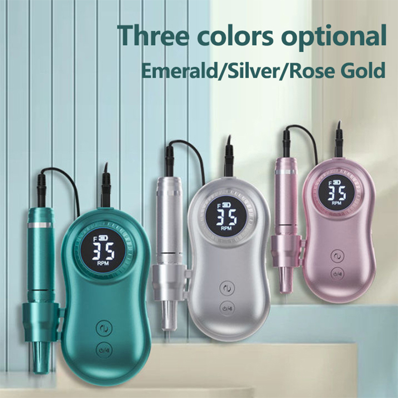 Nail Drill Machine Professional Portable Electric Light Electric Nail File Kits for Gel Remover Nail Gel Polish Tool