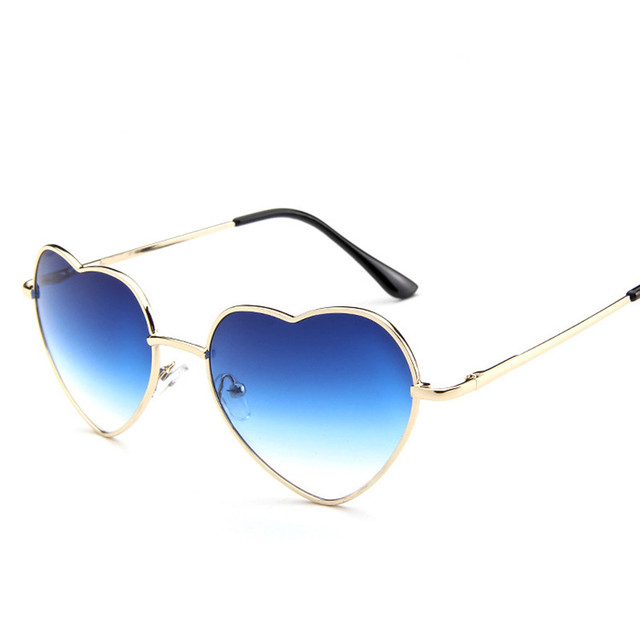 Love Heart Shaped Sunglasses Women Men Small Red Sun Glasses Ladies Sexy Sweet Candy Brand Design Mirror Eyewear UV400