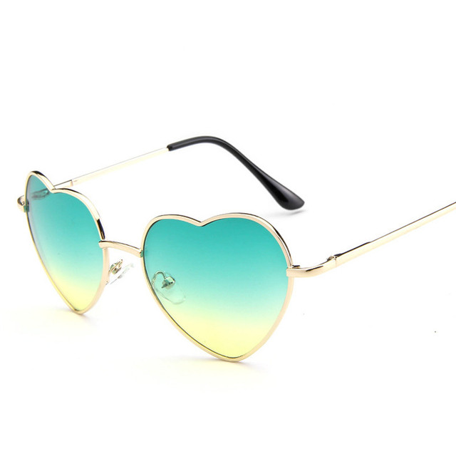 Love Heart Shaped Sunglasses Women Men Small Red Sun Glasses Ladies Sexy Sweet Candy Brand Design Mirror Eyewear UV400