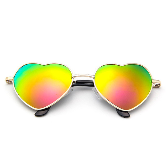 Love Heart Shaped Sunglasses Women Men Small Red Sun Glasses Ladies Sexy Sweet Candy Brand Design Mirror Eyewear UV400