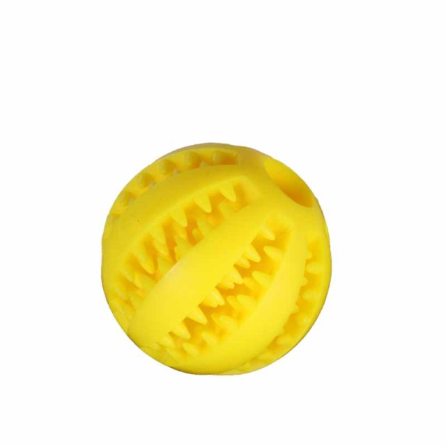 2PC 5cm Natural Rubber Pet Dog Toys Dog Chew Toys Tooth Cleaning Treat Ball Extra-tough Interactive Elasticity Ball for Pet Products