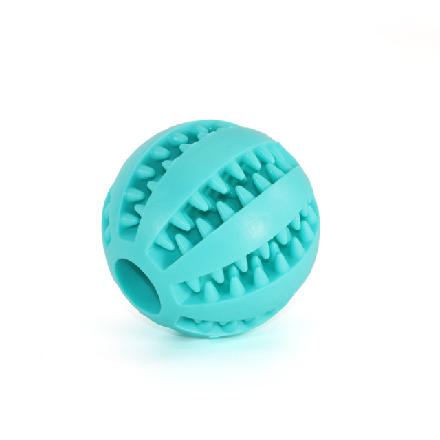 2PC 5cm Natural Rubber Pet Dog Toys Dog Chew Toys Tooth Cleaning Treat Ball Extra-tough Interactive Elasticity Ball for Pet Products