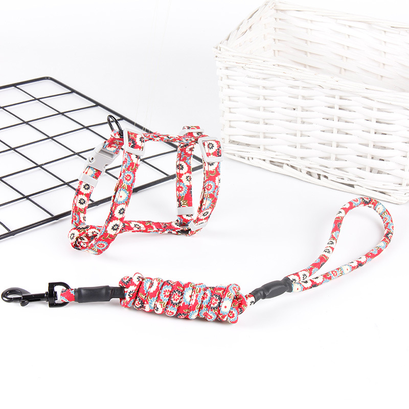 Cat Dog Collar Harness Leash Adjustable Pet Traction Cat Kitten Halter Collar Cats Products Pet Harness Belt Cat Supplies
