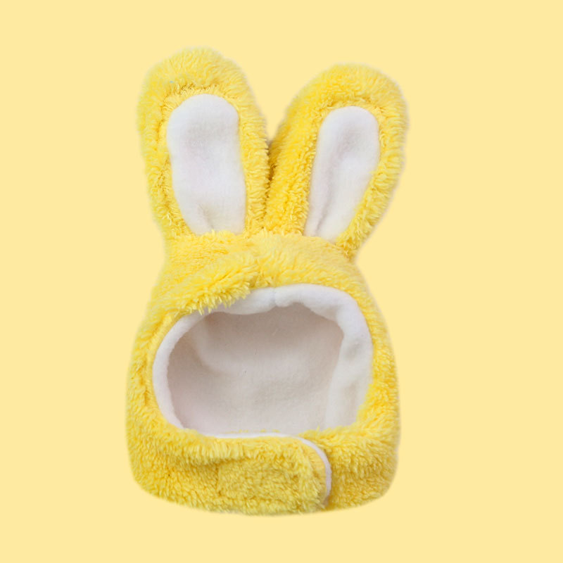 2PC Funny Easter Cute Plush Costume Cat Deformation Hat Rabbit Headwear Pet Accessories for Cats and Small Dogs Hat Pet Products