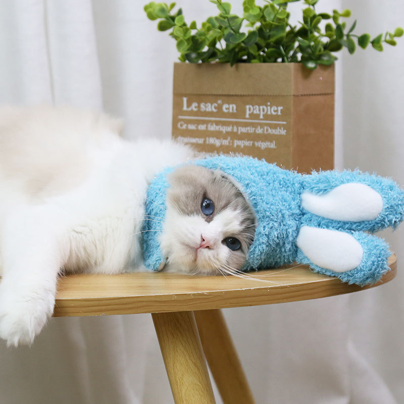 2PC Funny Easter Cute Plush Costume Cat Deformation Hat Rabbit Headwear Pet Accessories for Cats and Small Dogs Hat Pet Products