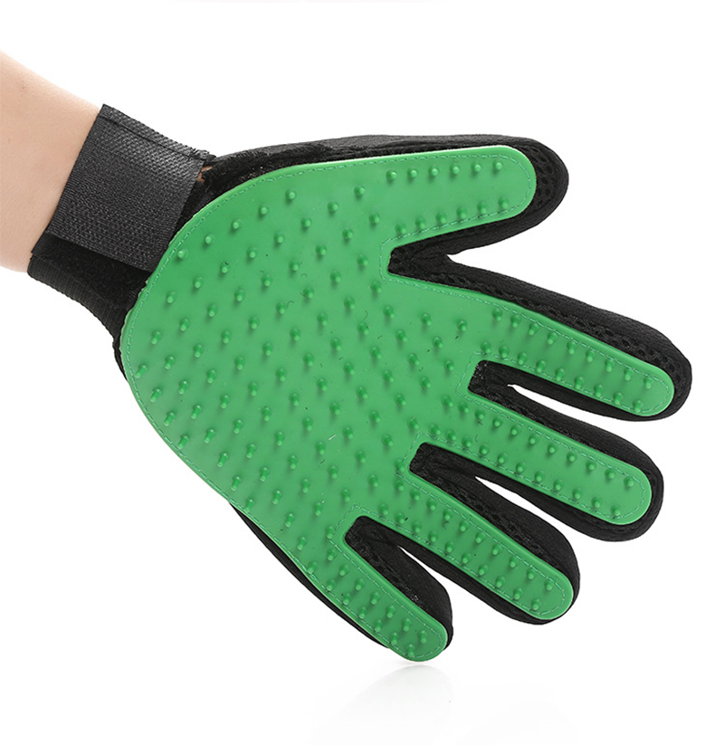1pair dog Grooming Glove pet products mascotas cat Deshedding Hair Remove Cleaning Puppy Massage