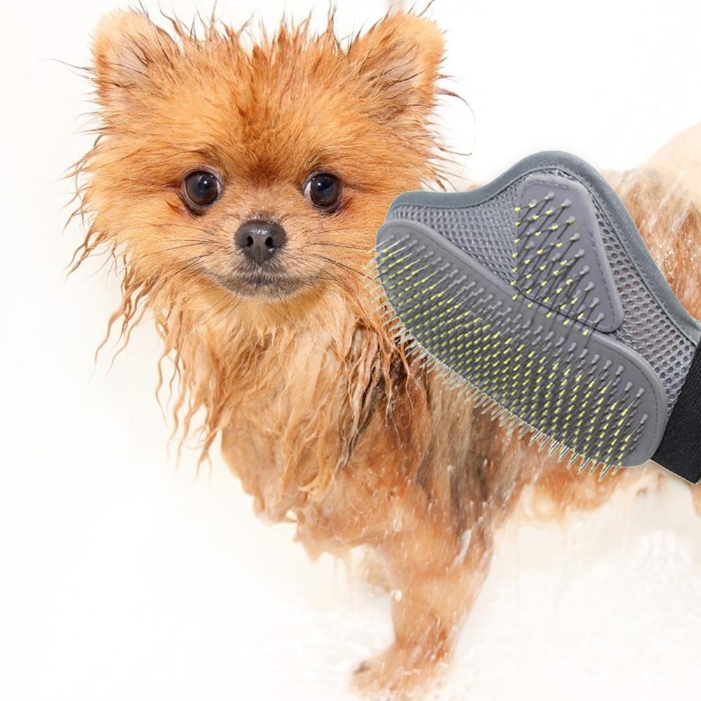 Pet Grooming Glove Hair Removal Brush Cat Dog Fur Hair Deshedding Gentle Efficient Dog Combs Pet bathing Massage Products