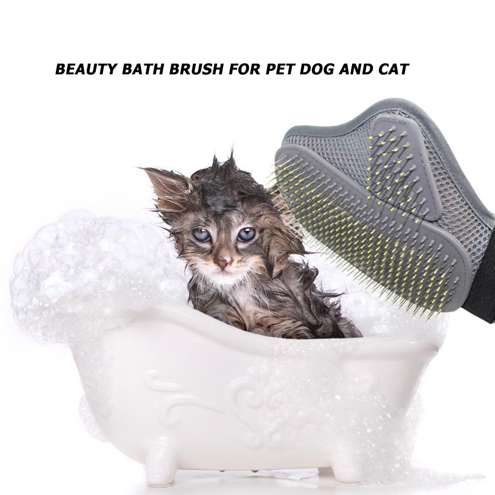 Pet Grooming Glove Hair Removal Brush Cat Dog Fur Hair Deshedding Gentle Efficient Dog Combs Pet bathing Massage Products