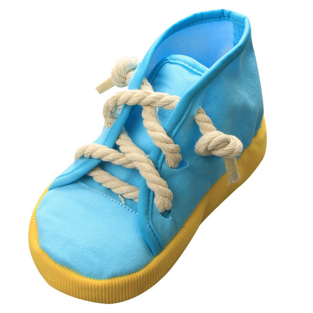 Cute Pet Dog Cat Toy Canvas Shoes Pet Vocal Toys Tooth Cleaning Molar Toys Pet Supplies for Small Medium Dogs Pet Products