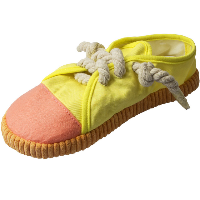 Cute Pet Dog Cat Toy Canvas Shoes Pet Vocal Toys Tooth Cleaning Molar Toys Pet Supplies for Small Medium Dogs Pet Products