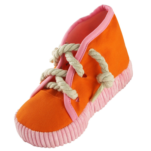 Cute Pet Dog Cat Toy Canvas Shoes Pet Vocal Toys Tooth Cleaning Molar Toys Pet Supplies for Small Medium Dogs Pet Products