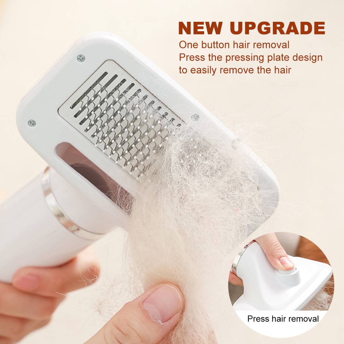 Pet Hair Dryer Portable 2 in 1 Dog Hair Dryer Home Pet Grooming Cat Hair Comb Dog Fur Blower Adjustable Temperature Pet Brush