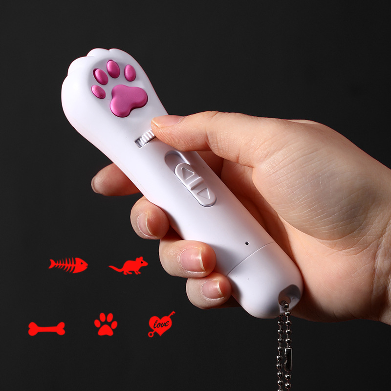 6 in 1 USB Pet LED Laser Cat Laser Transform pattern Rechargeable Toy Interactive Bright Animation cat Pointer Light Pen Toys