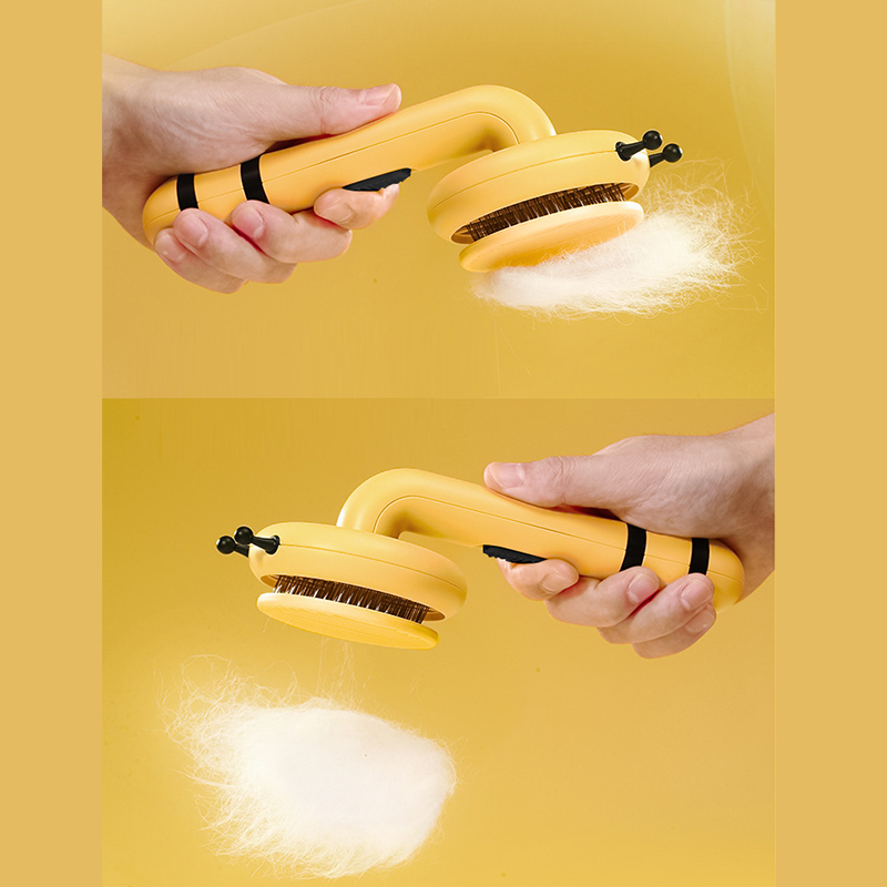 Pet Comb Hair Removes Cat Dog Brush Self Cleaning Cats Dogs Grooming Hair Cleaning Beauty Home Pets Massages Groomer Supplies