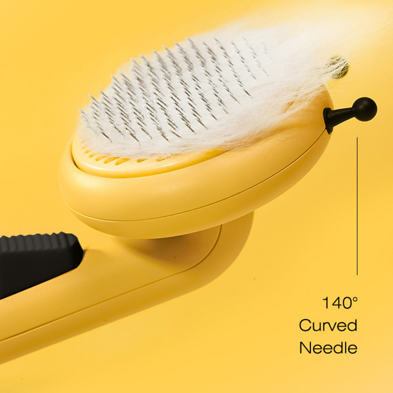 Pet Comb Hair Removes Cat Dog Brush Self Cleaning Cats Dogs Grooming Hair Cleaning Beauty Home Pets Massages Groomer Supplies