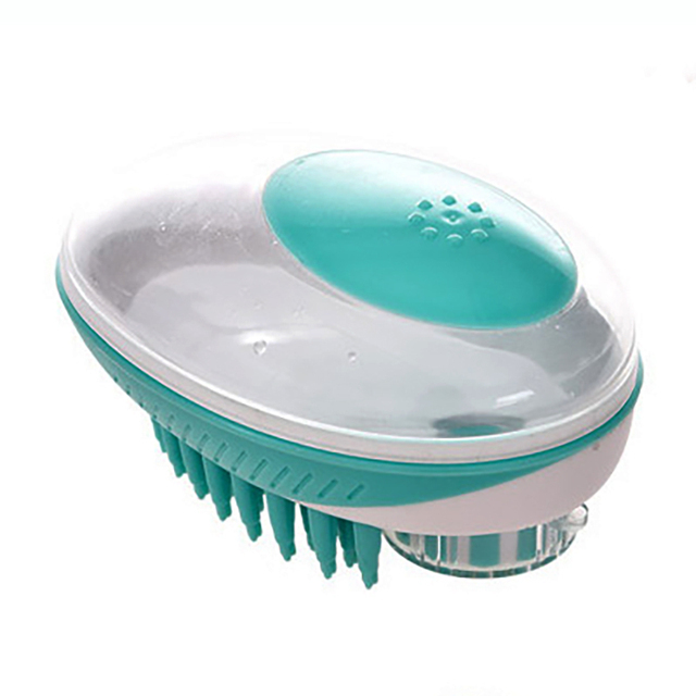 Pet Dog Cat Bath Brush Grooming Massage Bathroom For Dogs Shampoo Soft Silicone Grooming Pet Brush Clean Bath Tools Dog Products
