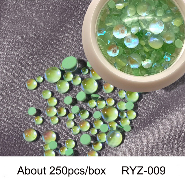The New 3D Nail Art Decorations Rhinestones Mermaid beads Strass  Shiny light-sensitive crystal glass beads Manicure Decoration view 3