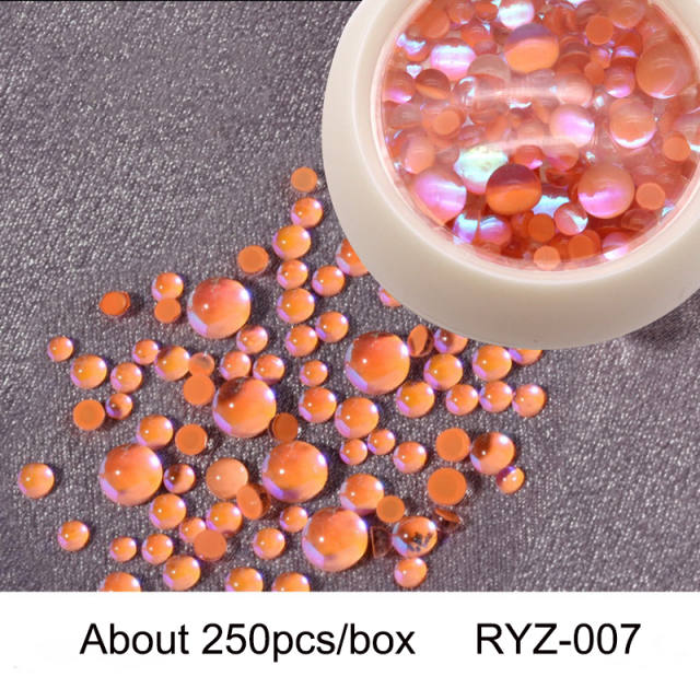 The New 3D Nail Art Decorations Rhinestones Mermaid beads Strass  Shiny light-sensitive crystal glass beads Manicure Decoration view 6