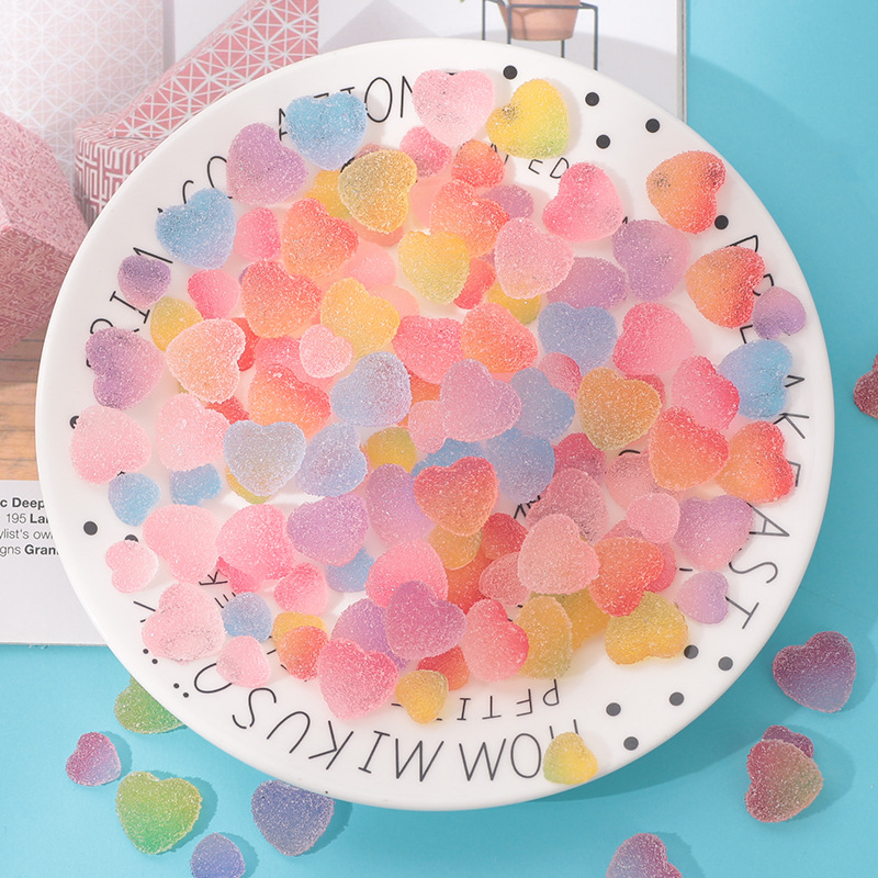 30Pcs Soft Candy Design Nail Charms 11mm/16mm Large Rhinestones For Nail Gradient Nail Art Pendant Manicure Nail DIY Craft