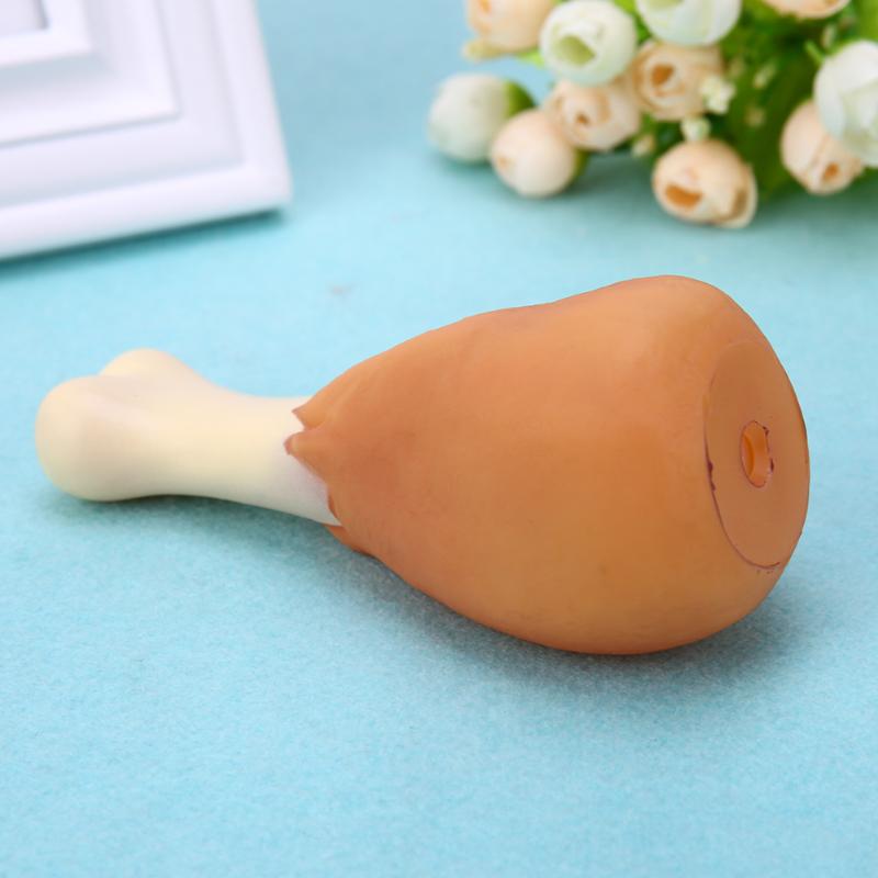 Pet Dog Toy Rubber Chicken Leg Puppy Sound Squeaker Chew Toys for Dogs Puppy Cat Interactive Pet Supplies Dog Products gift 2PC