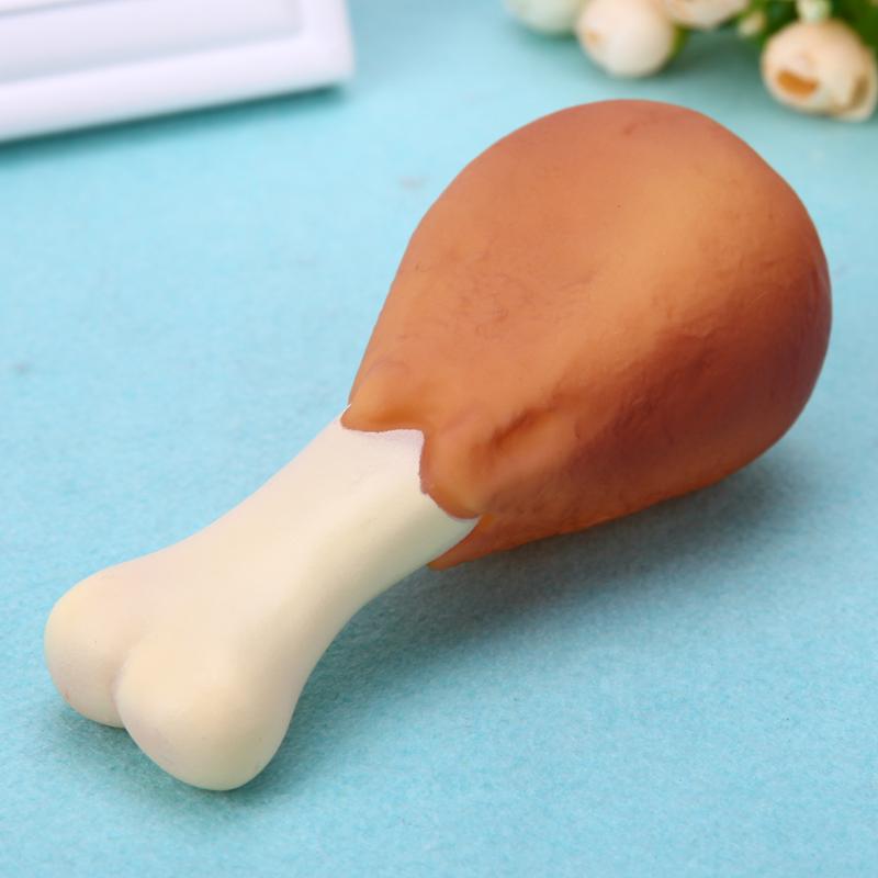 Pet Dog Toy Rubber Chicken Leg Puppy Sound Squeaker Chew Toys for Dogs Puppy Cat Interactive Pet Supplies Dog Products gift 2PC