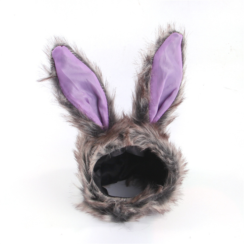 Cute Rabbit Cat Clothes Hat for Cats Accessories Plush Costume Christmas Cosplay Accessories Photo Props Headwear Pet Products