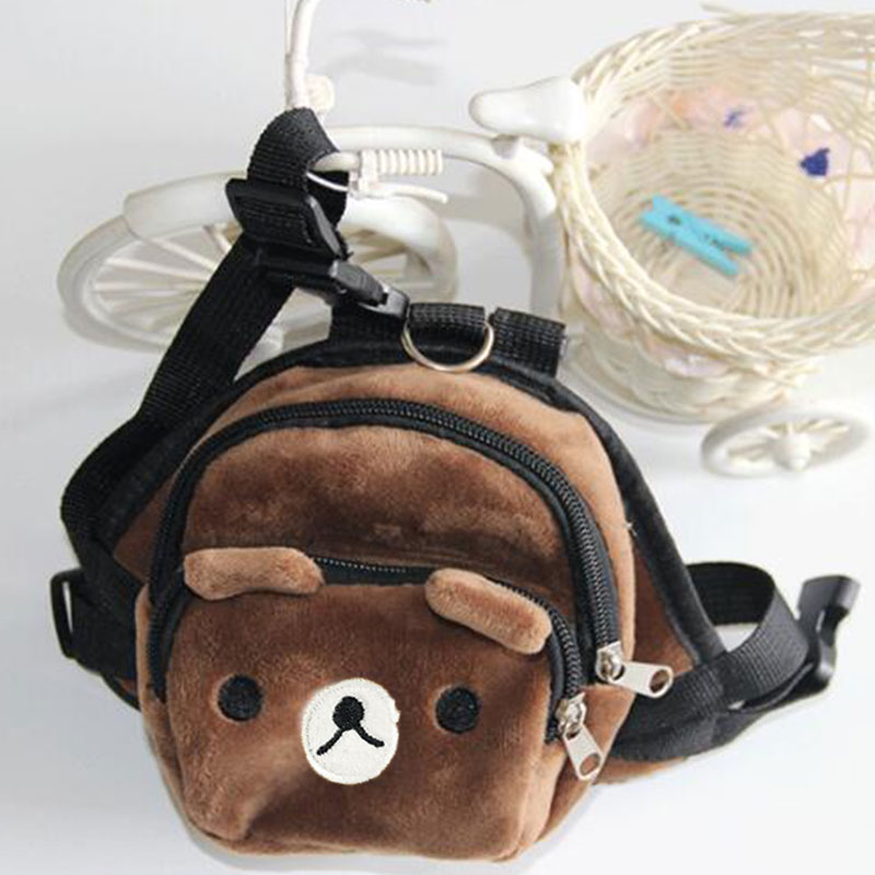 Cute Durable Nylon Pet Backpack for Small Medium Dogs Convenient Portable Large-capacity Dog Snack Bag Dog Backpack