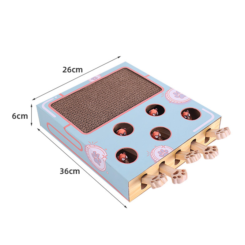 Pet Cat Toy Cat Hitting Hamster ToysKitten Interactive Toy For Cat Hunting Mouse Kitten Scratch Board Cat Tease Toy Products
