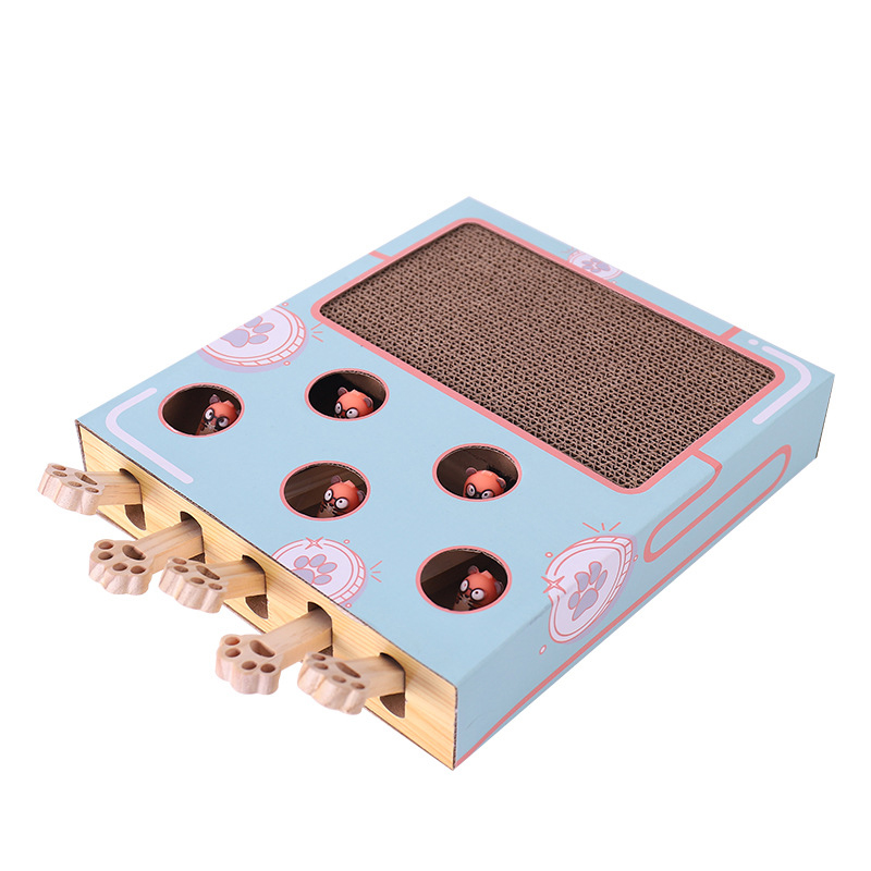 Pet Cat Toy Cat Hitting Hamster ToysKitten Interactive Toy For Cat Hunting Mouse Kitten Scratch Board Cat Tease Toy Products