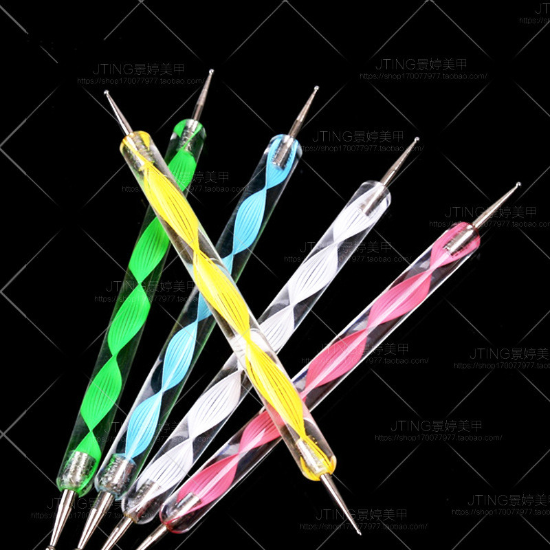 5pcs Marbleizing Nail Art Dotting Painting Pen Manicure Tools Nail Art Dotting Pen Tool Dot Set