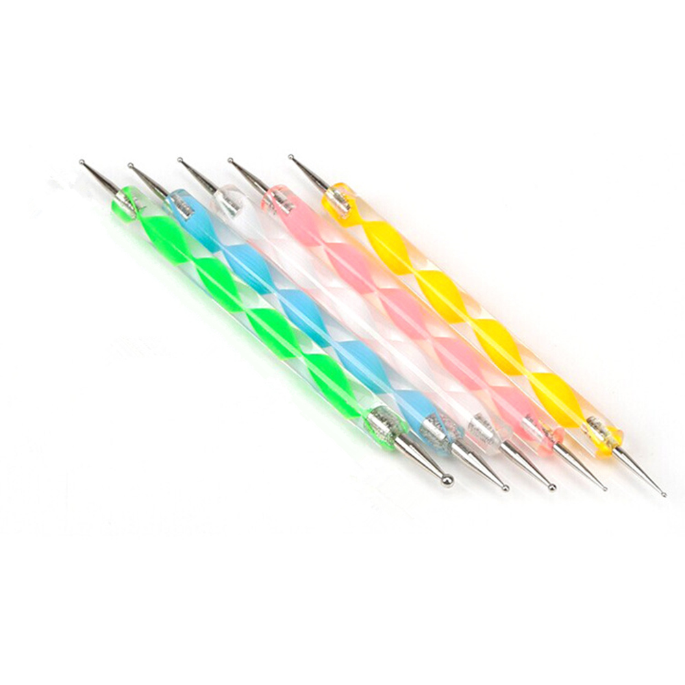5pcs Marbleizing Nail Art Dotting Painting Pen Manicure Tools Nail Art Dotting Pen Tool Dot Set view 2