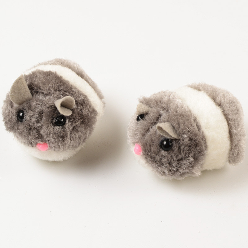 Cute Cat Toys Kitten Funny Rat Safety Plush Fur Toy Little Mouse Interactive Toy Gift Shake Movement Mouse Bite Pet products