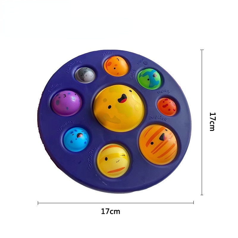 Kids Eight Planets Simpl dimmer bubbles Fun Kid Fidget Toys Antistress Toy Christmas gift autism ADHD Sensory special Toy
