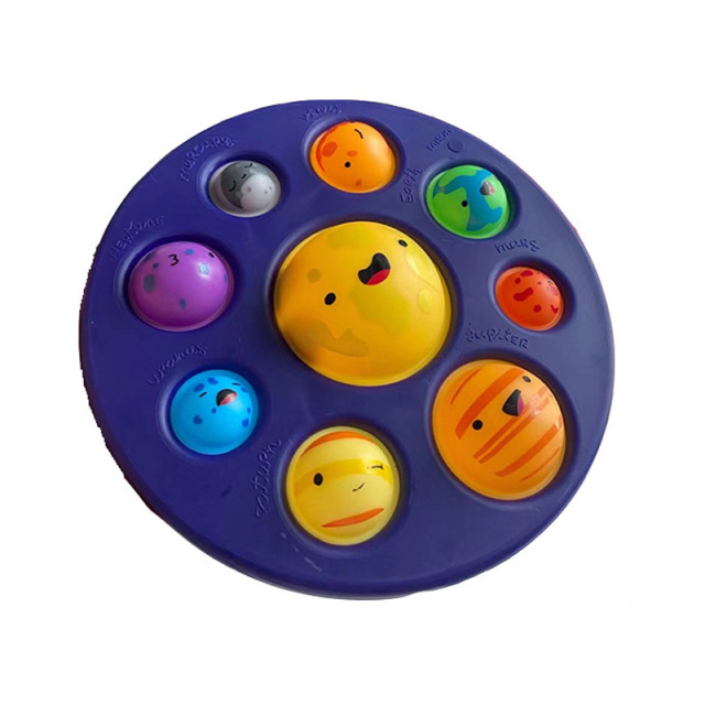 Kids Eight Planets Simpl dimmer bubbles Fun Kid Fidget Toys Antistress Toy Christmas gift autism ADHD Sensory special Toy